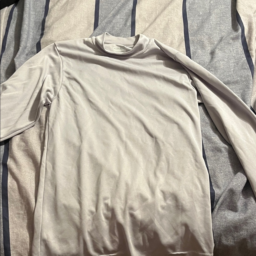 Augusta Sportswear Light Gray Long Sleeve Tee